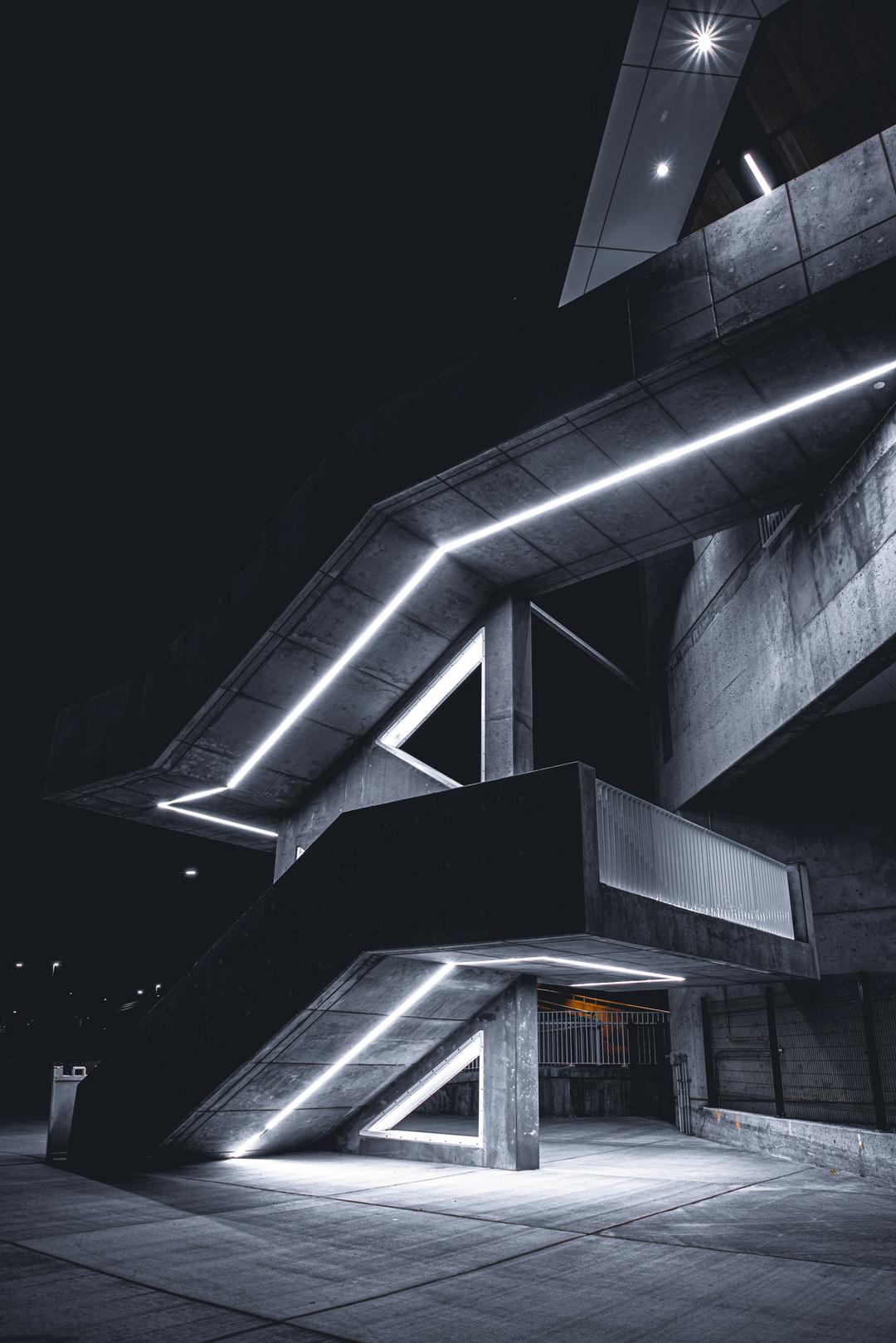 Illuminated staircase